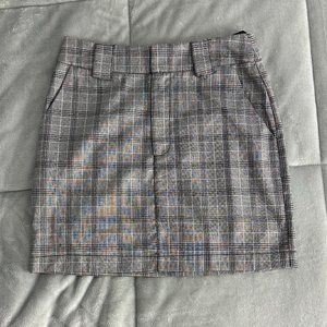 Brooklyn Karma Mixology Chain Plaid Skirt